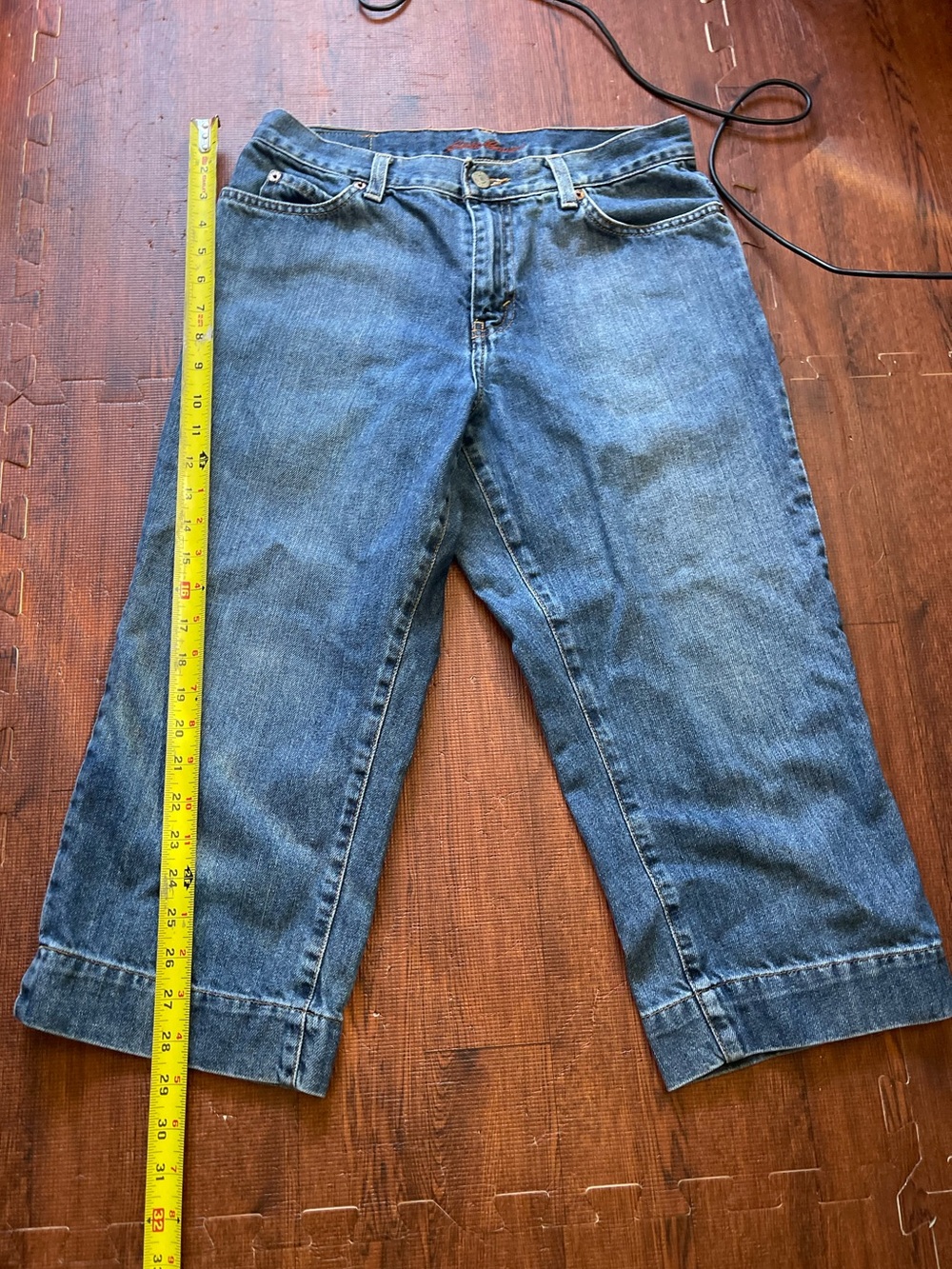 Eddie Bauer denim capris